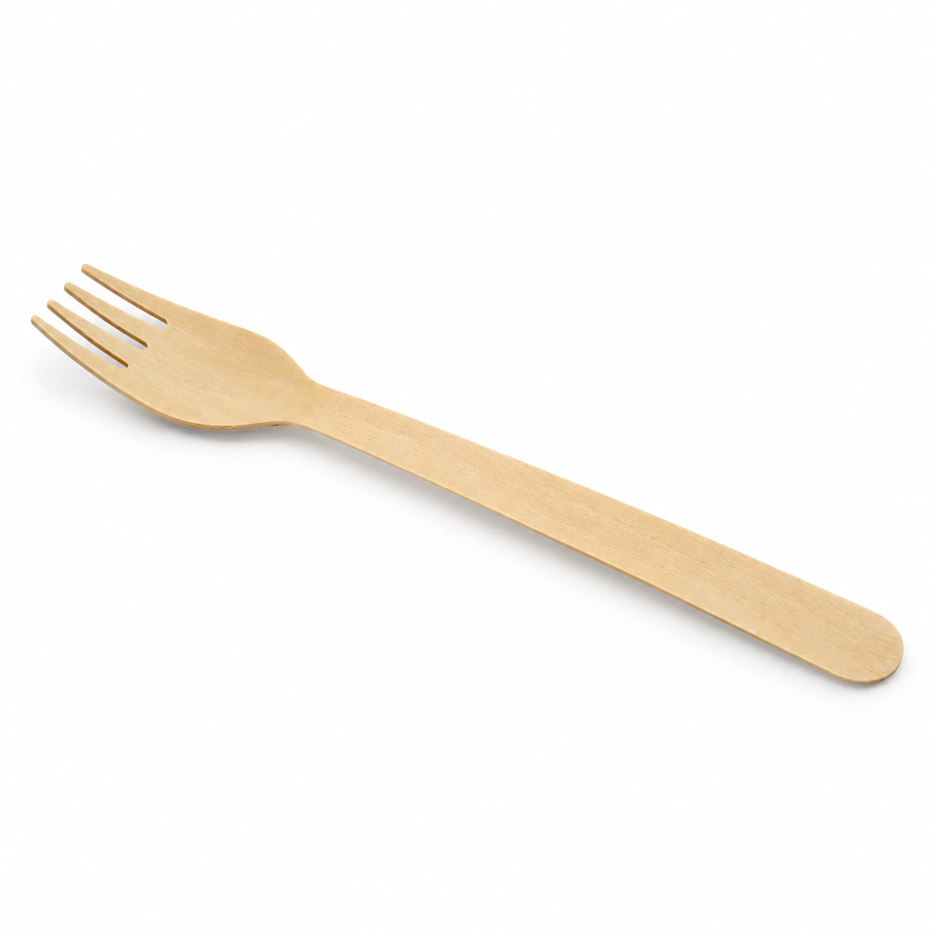 [5102] Einweg Holz-Gabel 160mm 100Stück