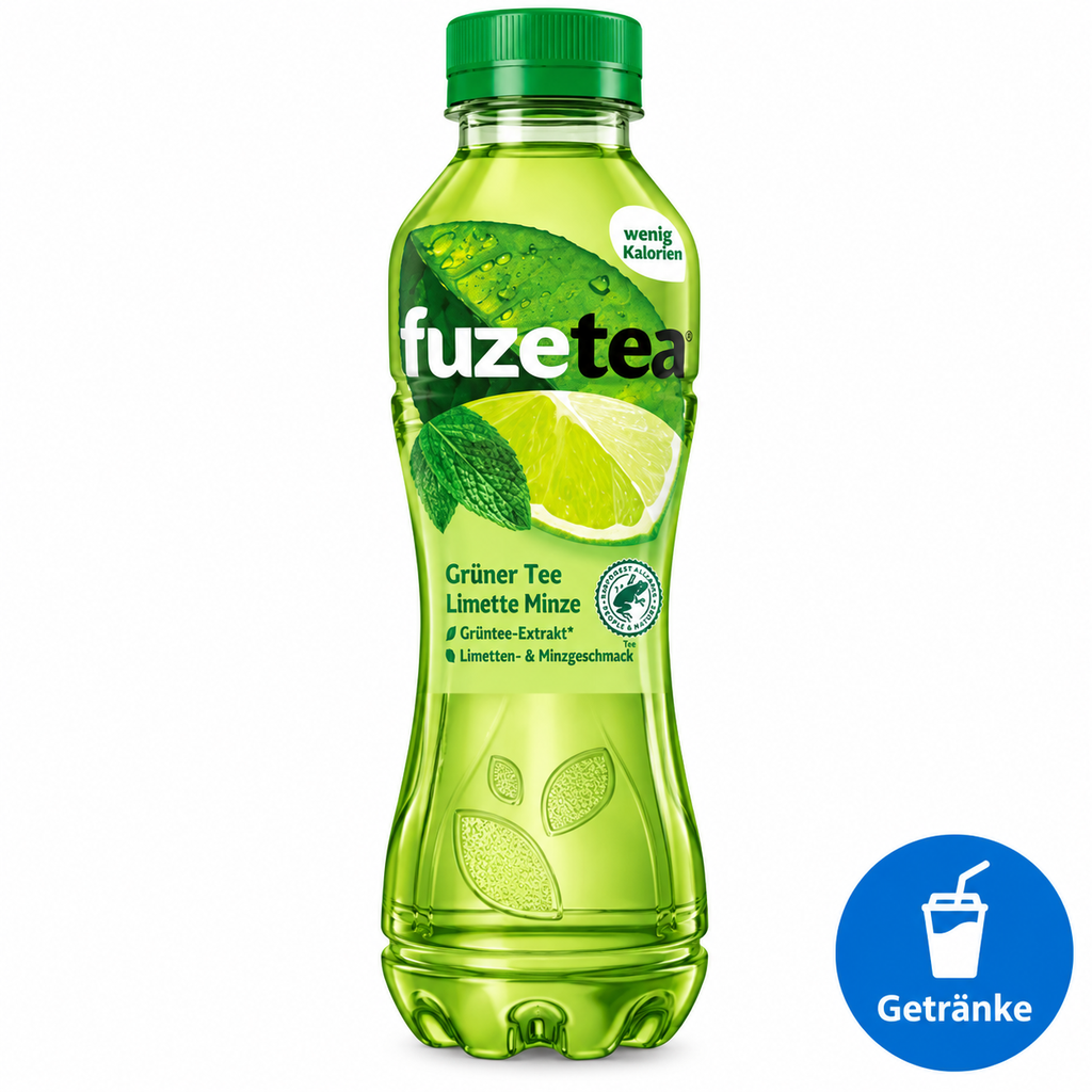[9552] Fuze Tea Limette-Minze 12 x 400 ml zzgl. Pfand