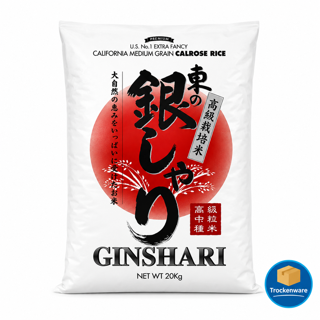 [1708] Ginshari Calrose Sushi Reis 20 Kg