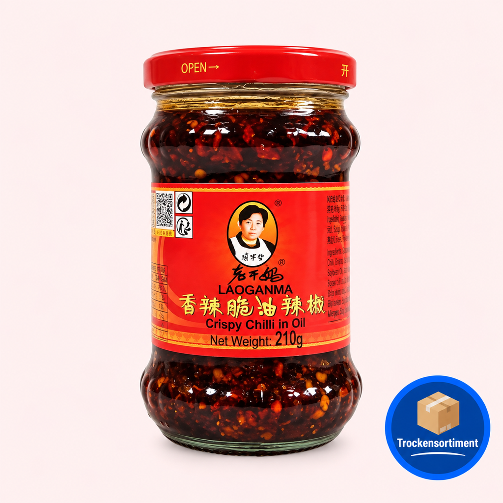 [1652] LaoGanMa Crispy Chili Öl mit Röstzwiebeln 210g