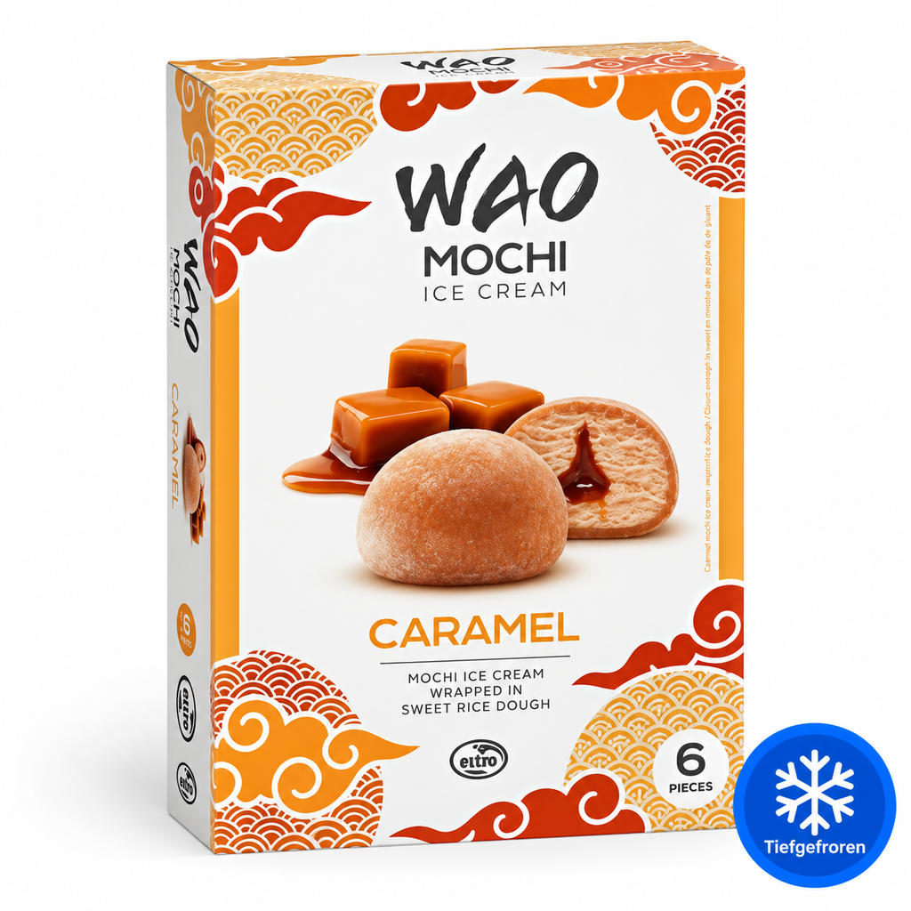 [2418] WAO Mochi Eis Caramel 6er Pack
