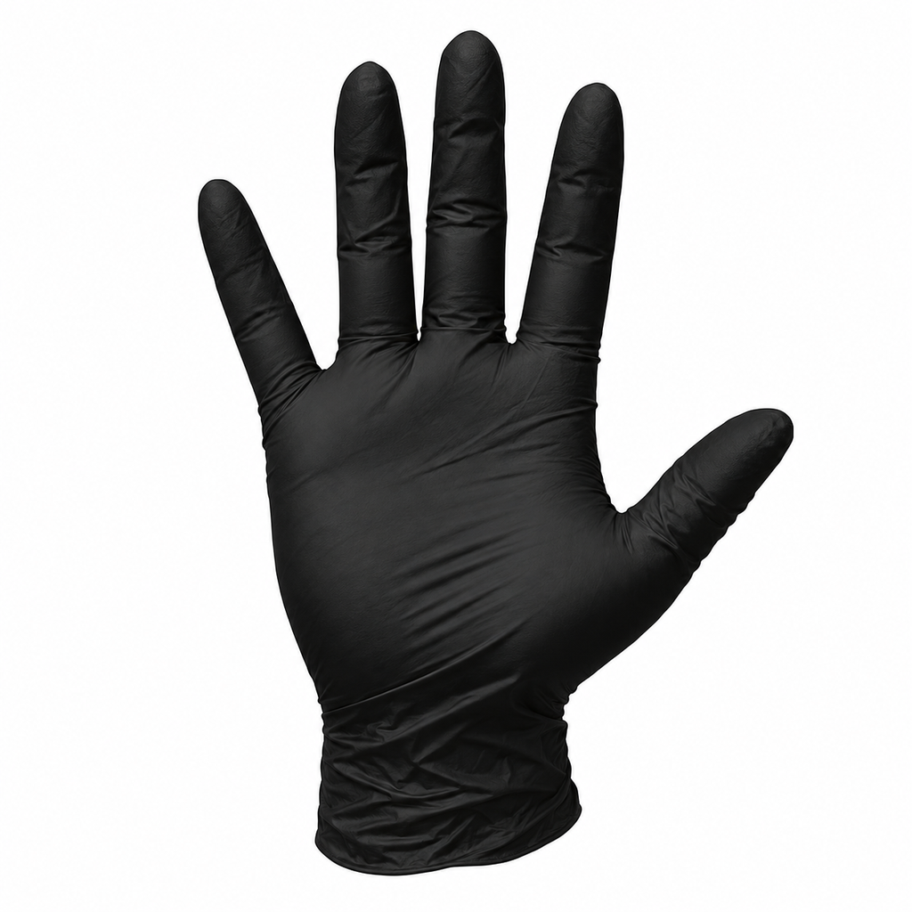 [4008] Nitril-Handschuhe S puderfrei schwarz 100Stück