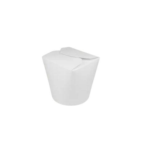 [5152] Papp-Nudelbox M 26oz Weiß 500Stück