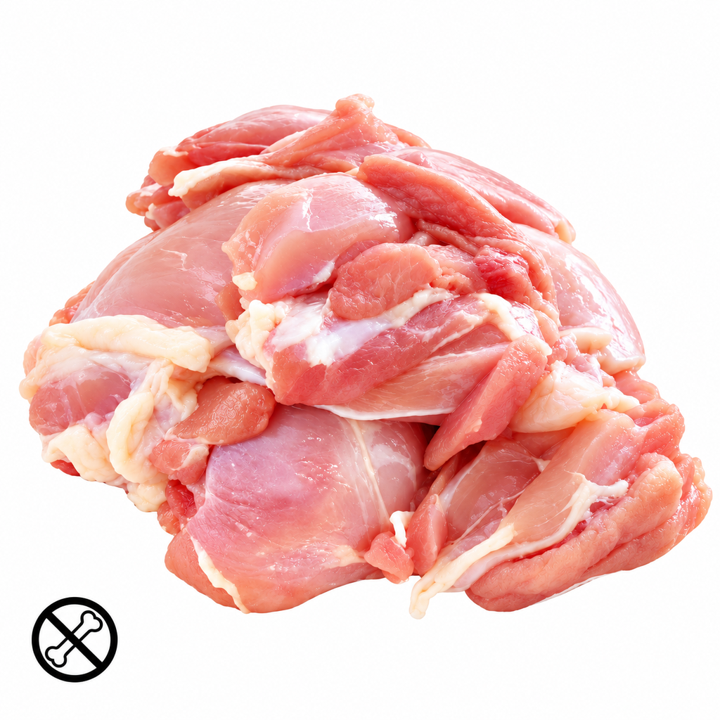 TK Hähnchenkeulen ohne Knochen mit Haut 6x2 kg Halal