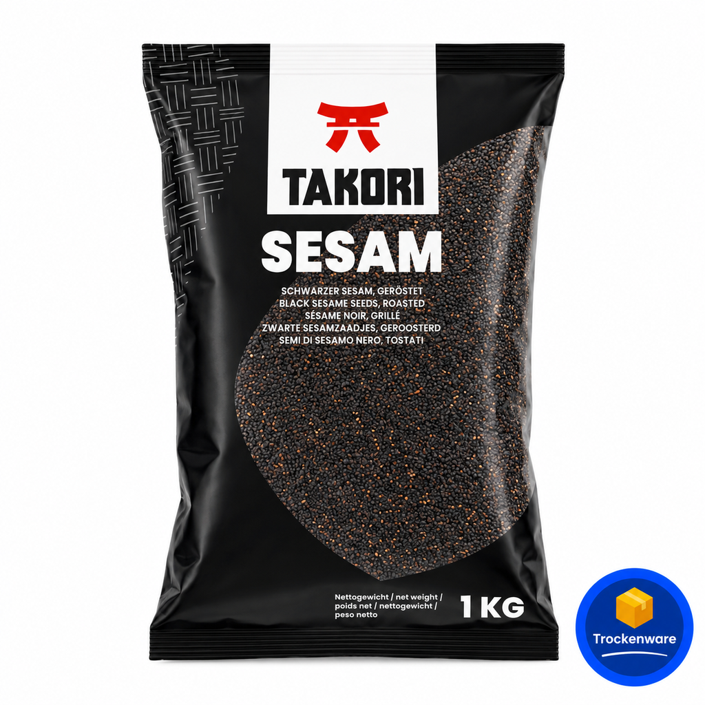 [1607] Takori Schwarzer Sesam geröstet 1 Kg