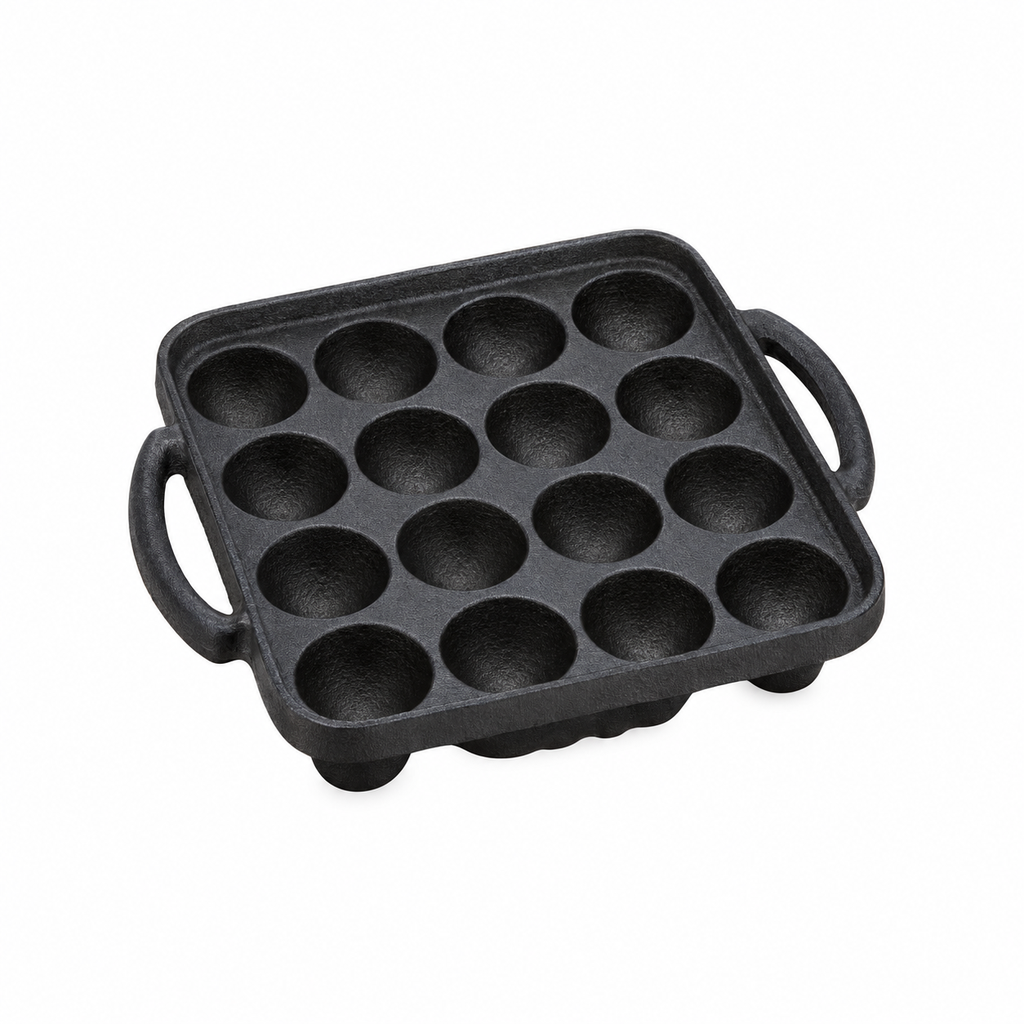 [6105] Tikusang Takoyaki-Pfanne – 16 Formen
