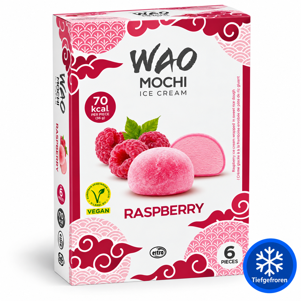 [2423] WAO Mochi Eis Himbeere 6er Pack