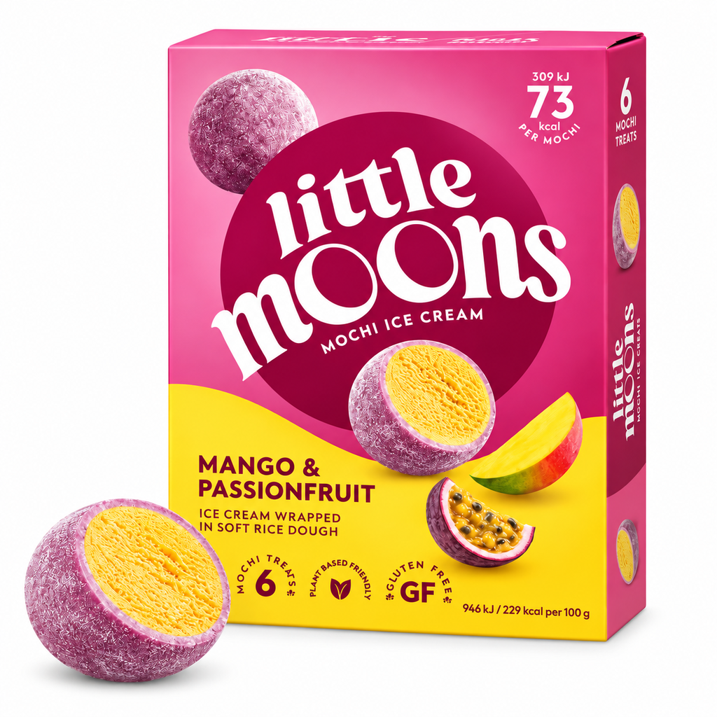 [2407] Little Moons Mochi Mango-Passionsfrucht 10x6 Stück